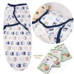 Cotton baby baby wrapped towel, cartoon baby sleeping bag, anti startled baby and +baby products